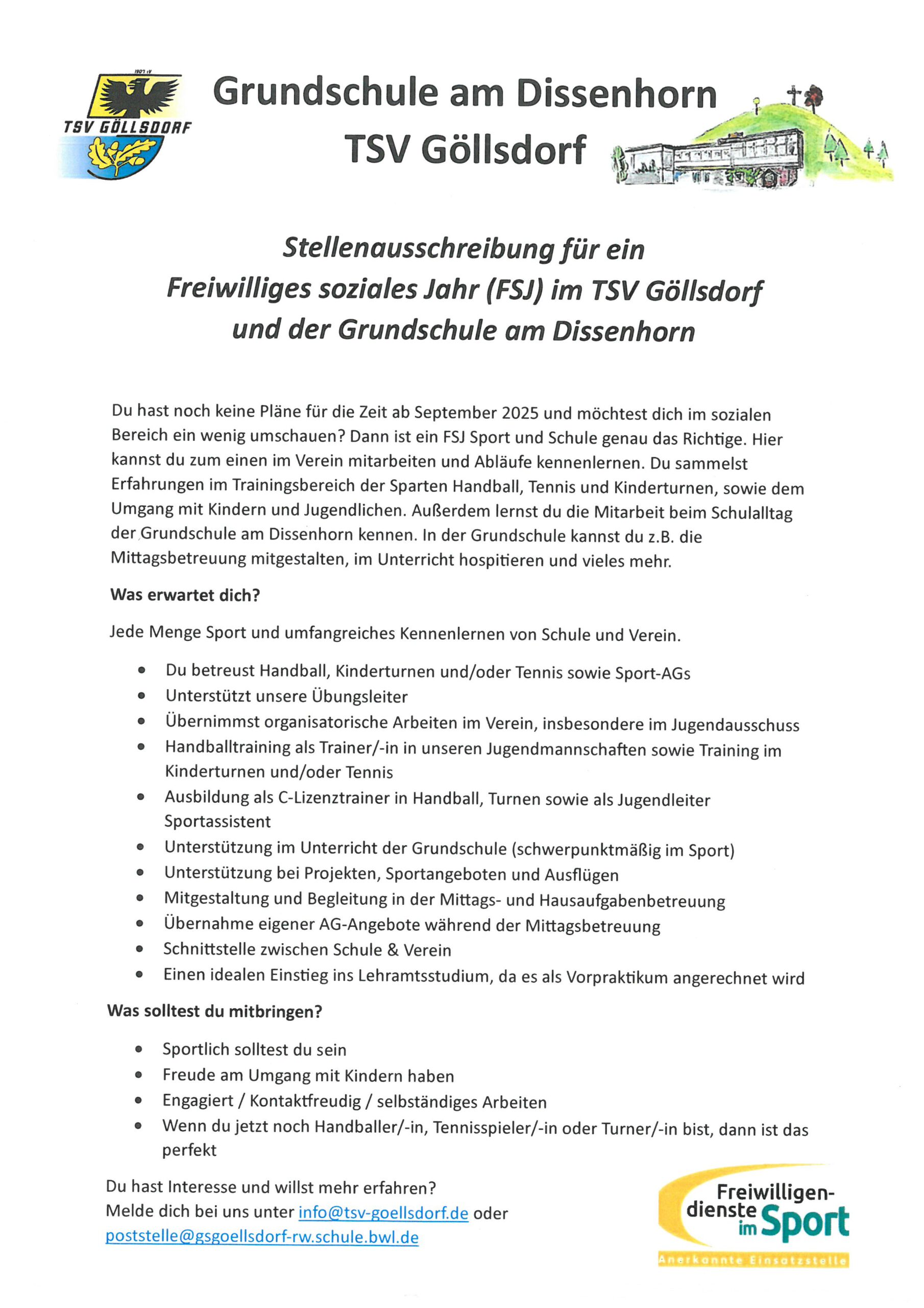2025 FSJ Ausschreibung mit Schule Flyer